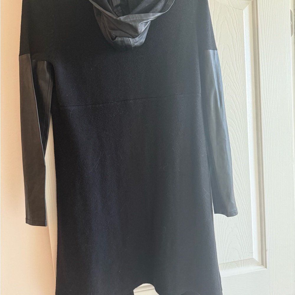 Blank NYC Black Jacket with Faux Leather Details - Picture 4 of 4